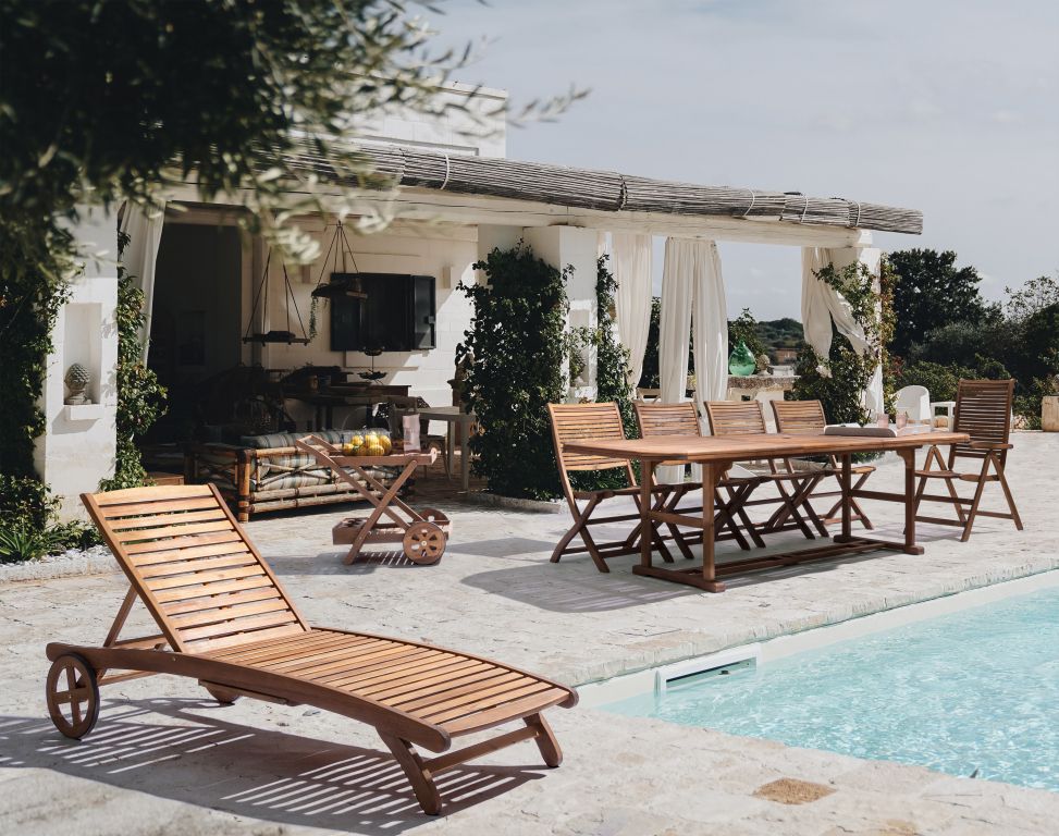 Стол обеденный раздвижной Noemi коричневый