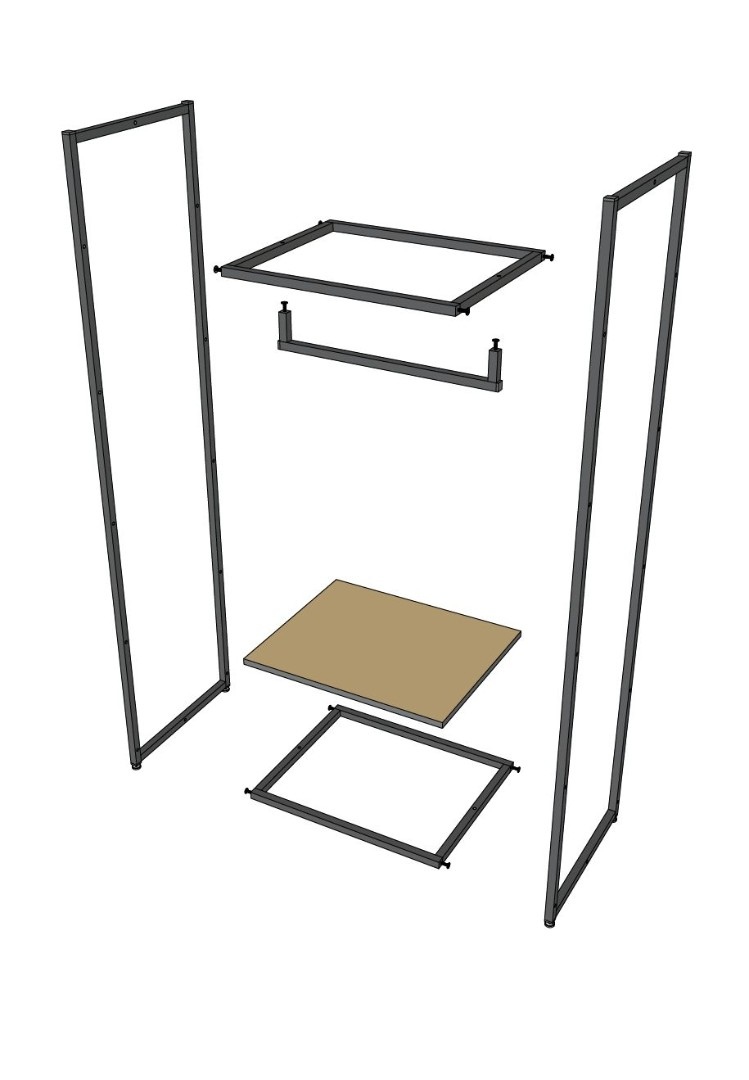 Стеллаж со штангой A1760-03