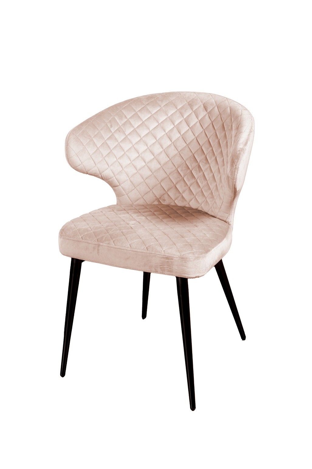 Стул Ричард ромб, бархат светло-бежевый 2