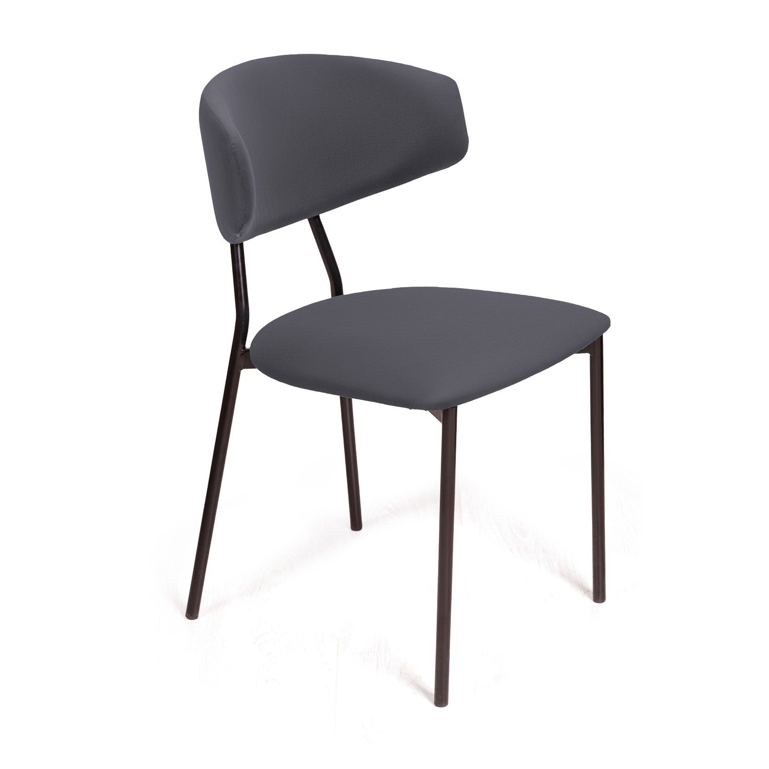 Стул Brad, бархат серый 27