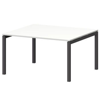 Стол переговорный на металлокаркасе Смарт СМСП-П-12.123.Пр50 Белый/Антрацит