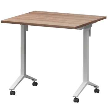 Стол мобильный складной Моби МБ22-80.70 Темный шимо/Белый