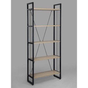 Мс-2 Стеллаж металлический в стиле "Лофт" (дуб сонома)