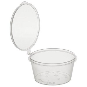Соусник одноразовый 80 мл, Стандарт, с верхней крышкой, прозрачный, ВЗЛП, 1259П