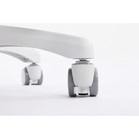 Кресло детское с подставкой для ног BRABIX KIDS "MG-215", сетка/ткань TW, серое, 533313