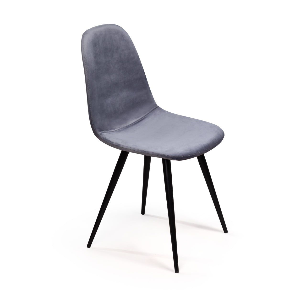Стул Тед, бархат серый 27