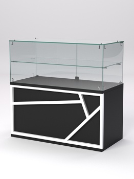 Торговый прилавок низкий серии РОК №3, Черный