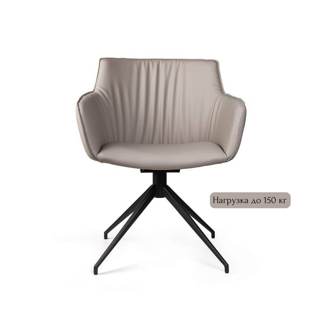 Полукресло София, иск.кожа soft-touch, серый