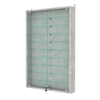 Витрина настенная №2-5АУ, Метрополитан Грей