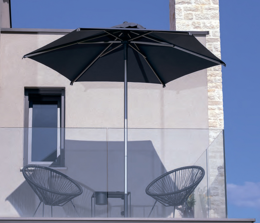 Зонт профессиональный Ø2.5 м Lido Titanium титан, антрацит