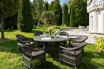 "Эспрессо–150 S" обеденная группа плетеная, цвет графитцвет Графит