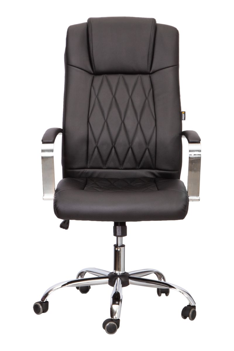 Кресло поворотное Teodor, чёрный, экокожа