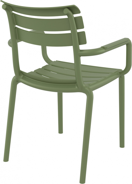 Кресло пластиковое Paris оливковый