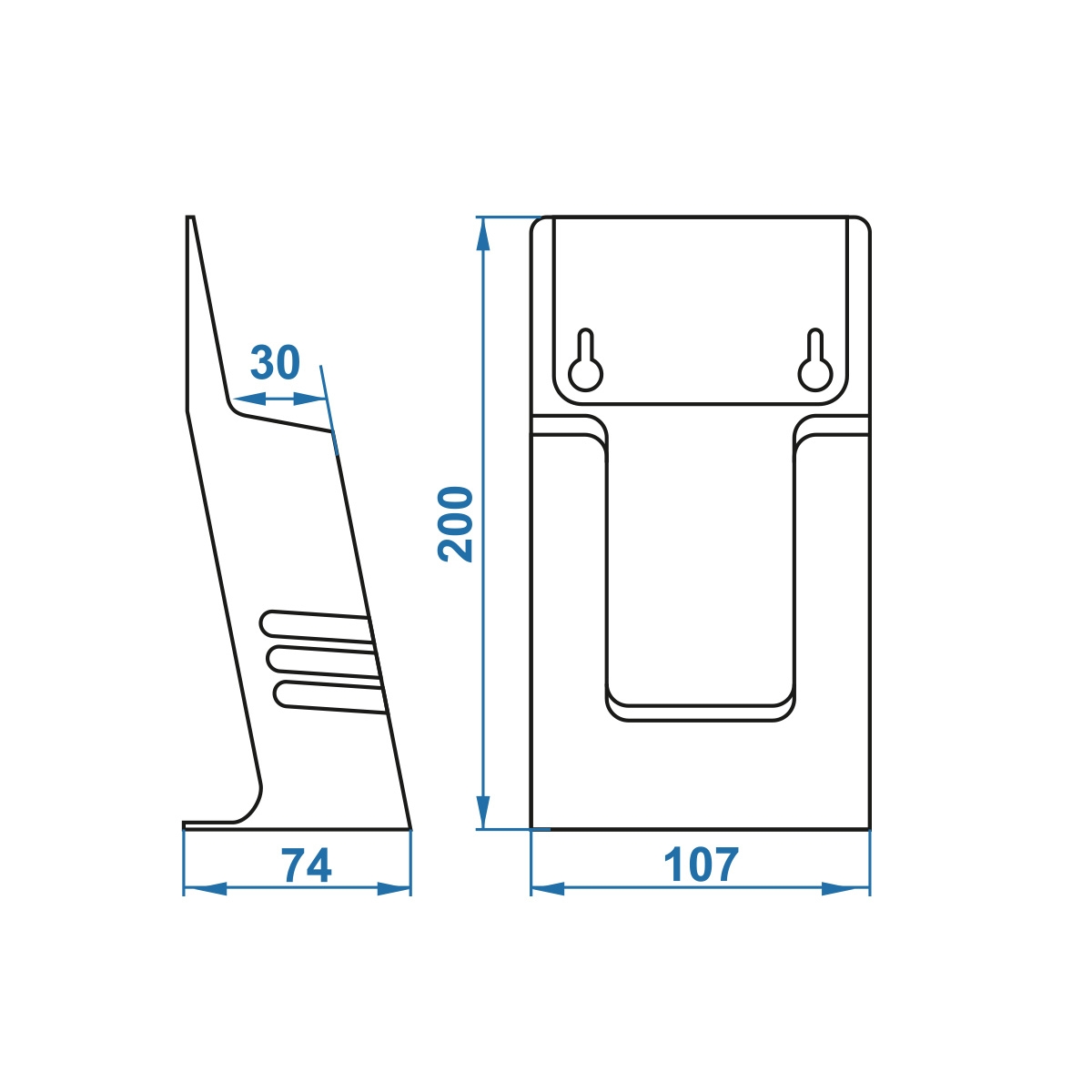 ЛИДЕР 1/3А4 Буклетница настольная/настенная