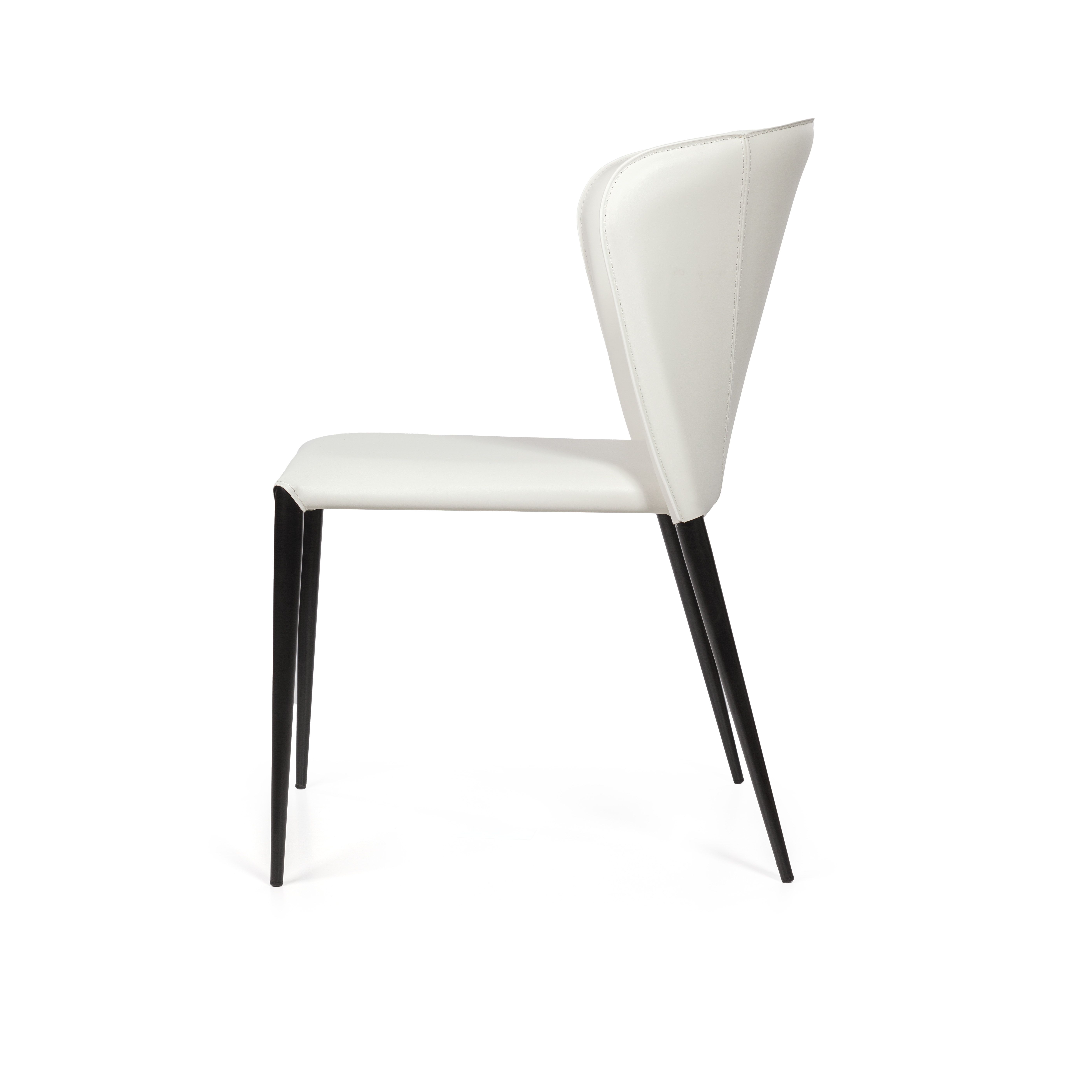 Стул Альберт, кожа белый