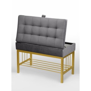 Банкетка Н-76 (золото/серый)