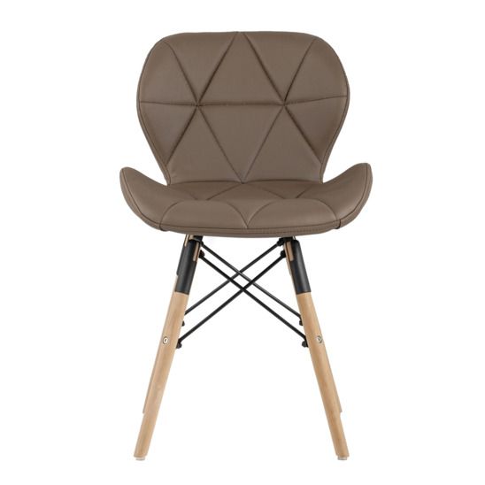 Стул Бон экокожа, коричневый