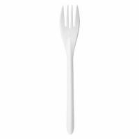 Вилка одноразовая полипропиленовая 173 мм, белая, ПРЕМИУМ, ВЗЛП, 4032Б