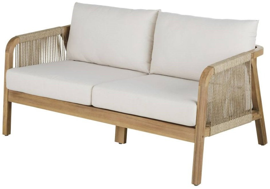 Диван деревянный двухместный Ravona KD натуральный, бежевый