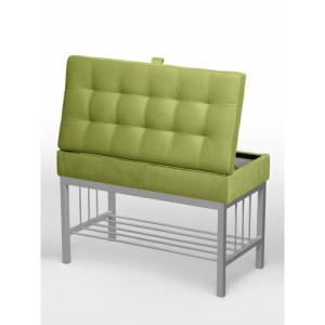 Банкетка Н-76 (серый/салатовый)