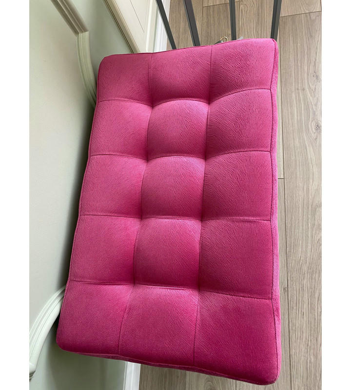 Банкетка Сканди-60-2-х полочная (розовый/черный)