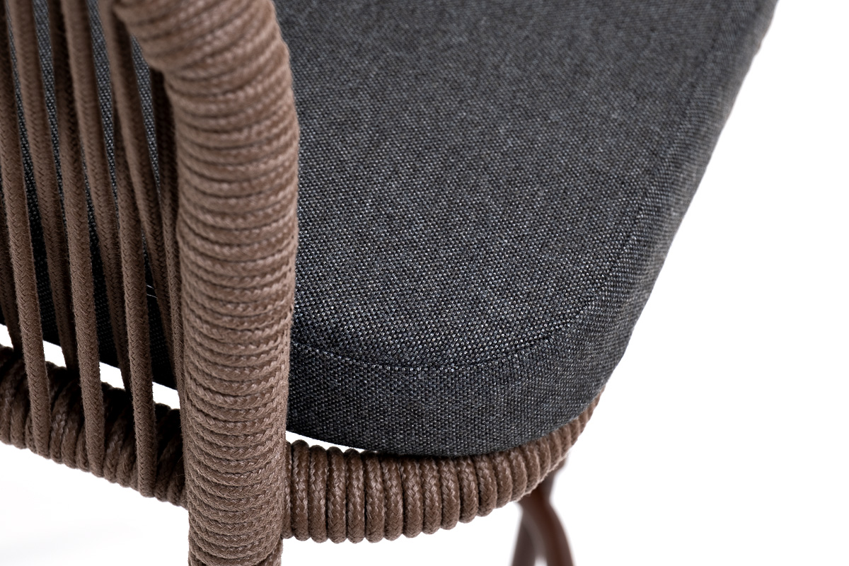 "Марсель" стул барный плетеный из роупа