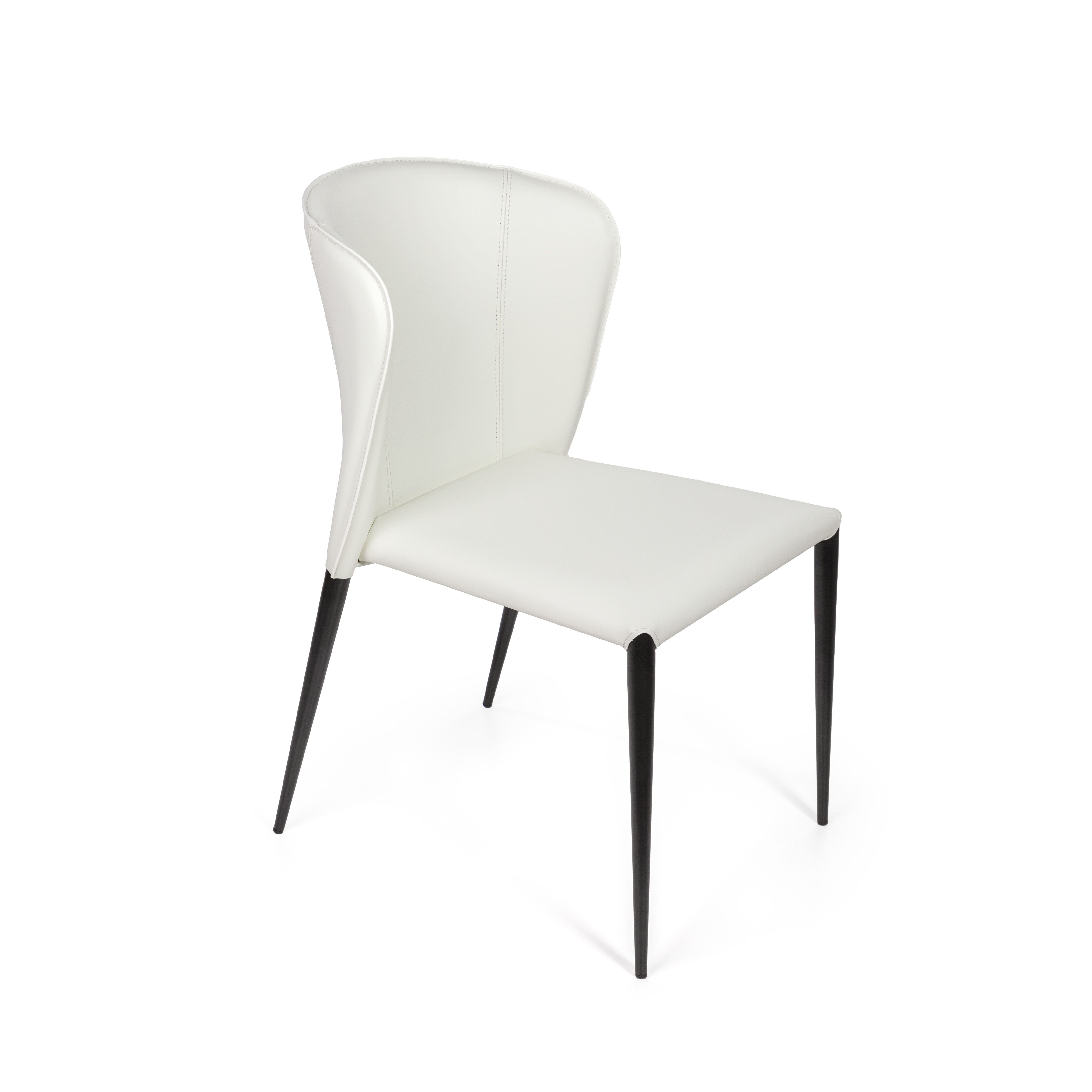 Стул Альберт, кожа белый