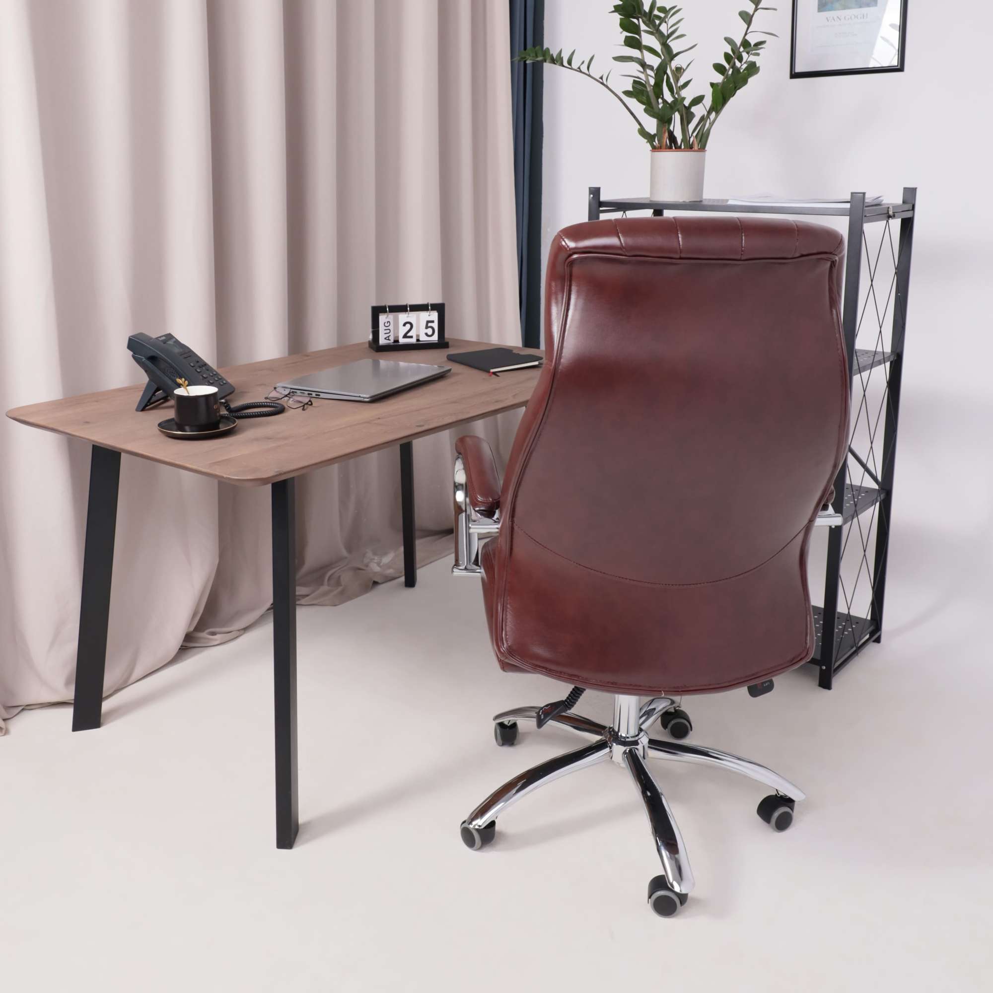 Кресло поворотное MASTIF, ECO, темно-коричневый