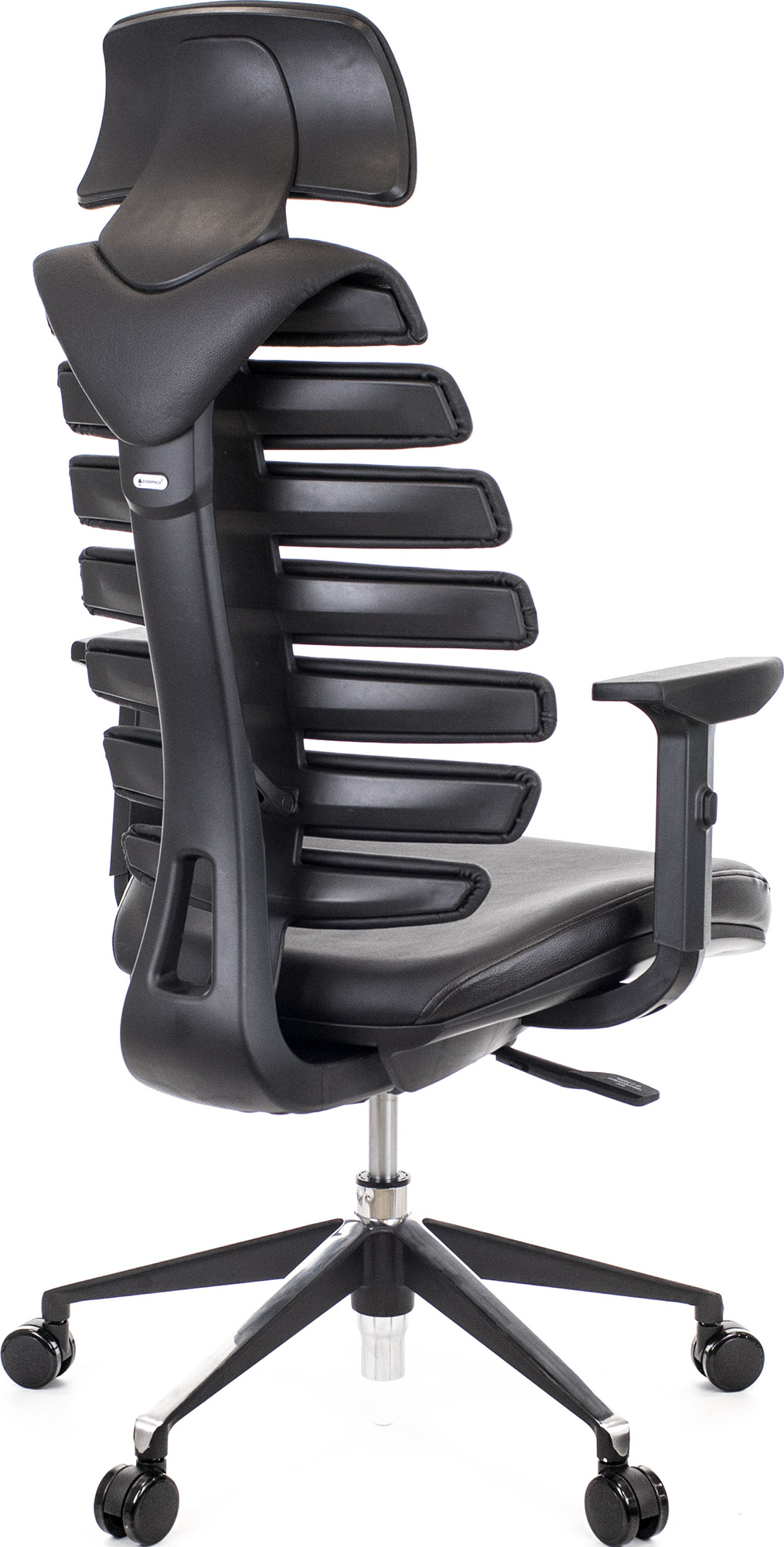 Кресло Everprof Ergo Black (Эрго Блэк) Кожа Черный