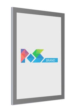 Световая панель Магнетик односторонняя настенная А0, матовое серебро