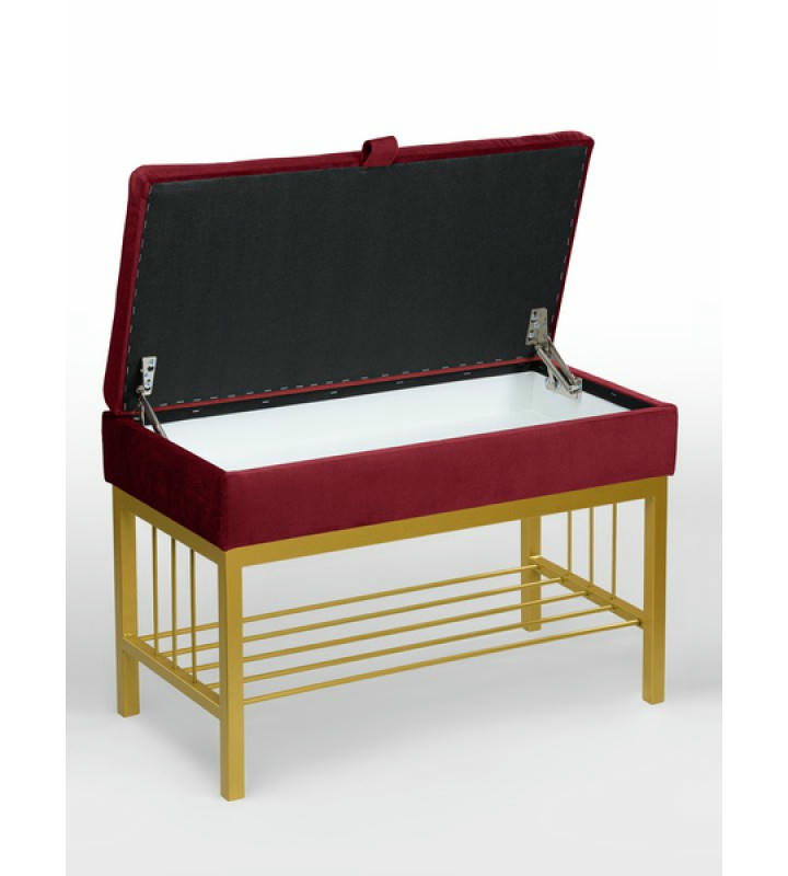 Банкетка Н-76 (золото/красный)