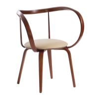 Стул Ува XL, бежевый/ орех