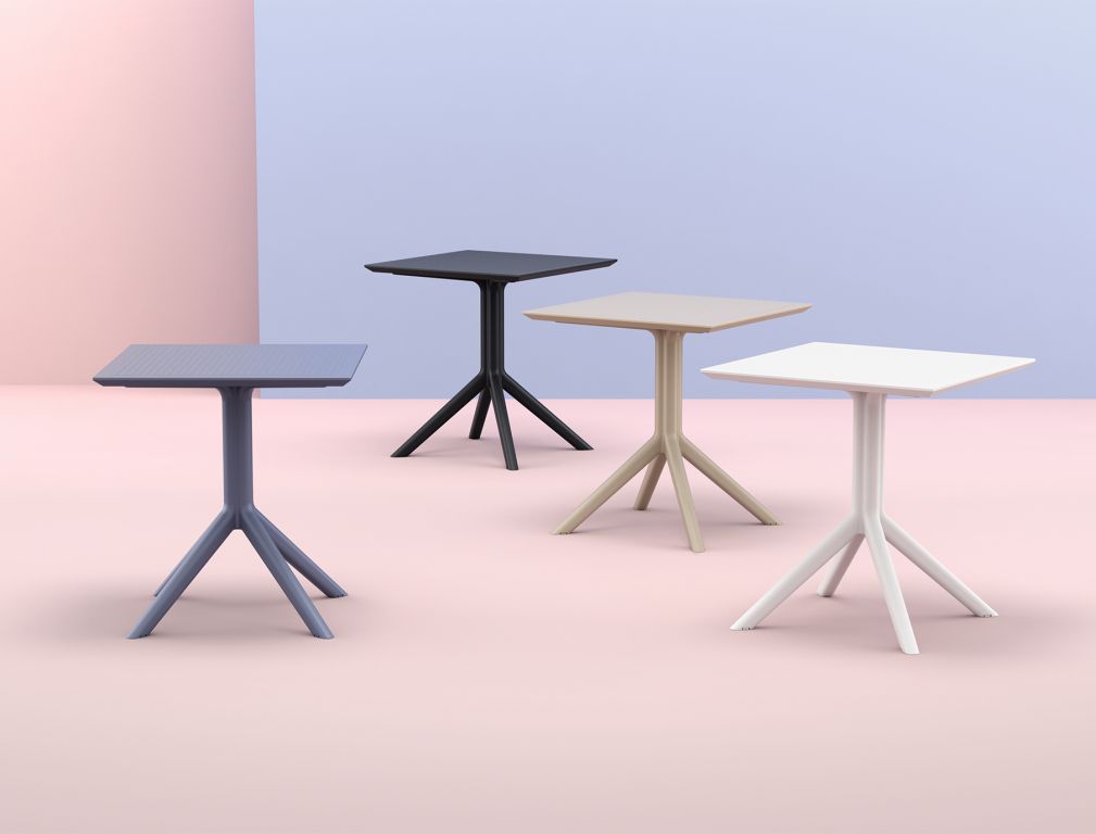 Стол пластиковый Sky Table 70 бежевый