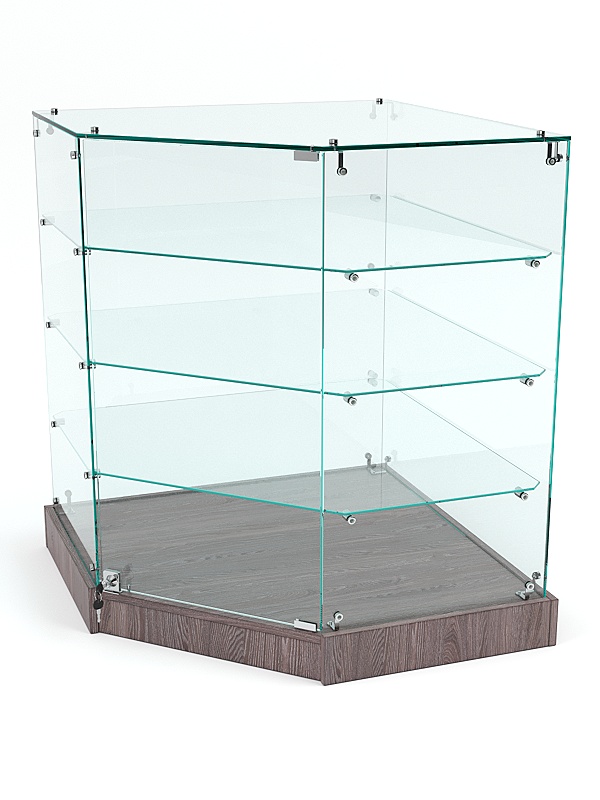 Прилавок угловой "ИСТРА" №106 пятигранный (с дверками)