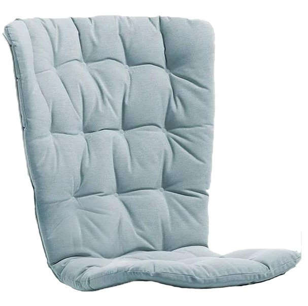 Лаунж-кресло пластиковое с подушкой Folio тортора, голубой