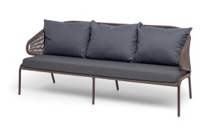 "Милан" диван 3-местный плетеный из роупа