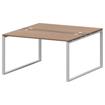 Бенч двойной на 2 рабочих места Арго-М АМБ.О-002.60 Орех гварнери/Белый