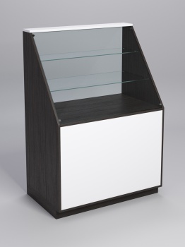 Прилавок "ТОРГОВЫЙ" №7, Черный, фасад белый