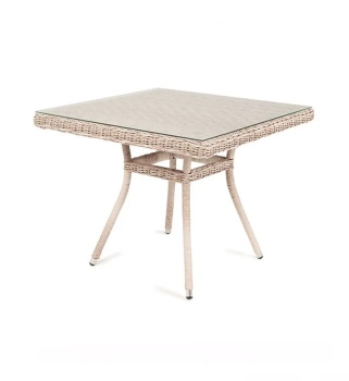 "Айриш" стол плетеный из искусственного ротанга, цвет бежевыйцвет Бежевый