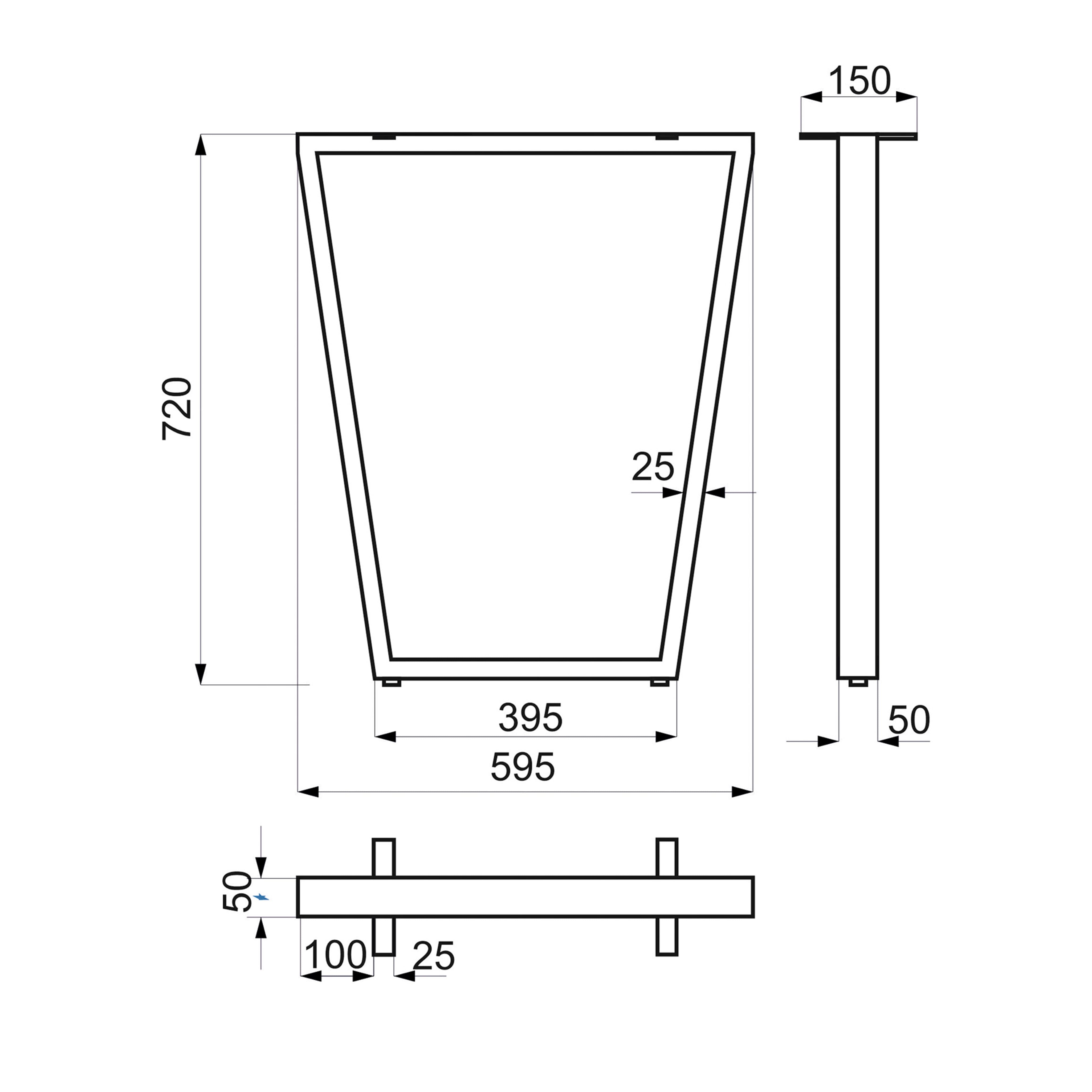 Подстолье VIKING h-720, белый