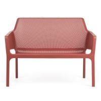 Диван пластиковый Net Bench коралловый