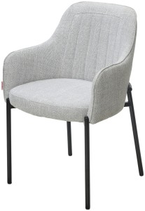 Стул ВИЛСОН (WILSON) Daly-11 светло-серый, ткань / черный каркас, ®DISAUR