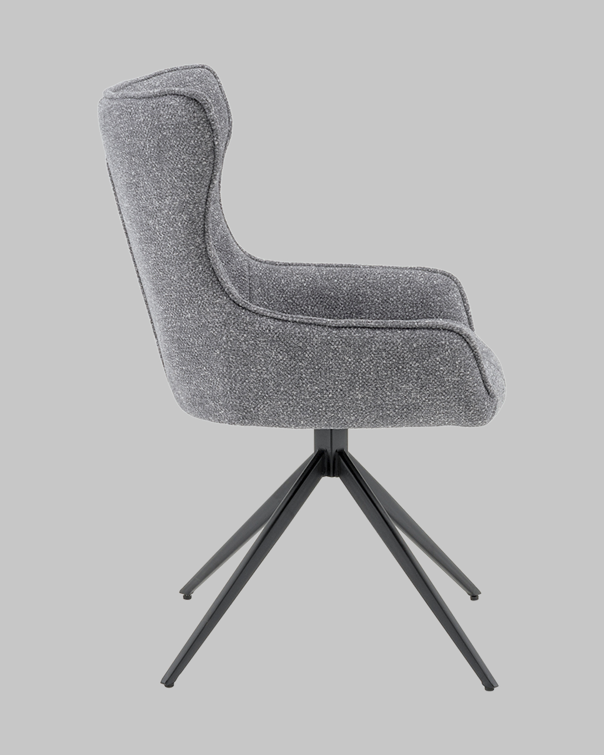 Стул Carlene вращающийся серый