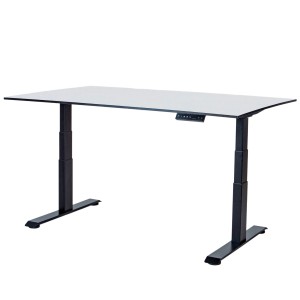 Стол-трансформер регулируемый электрический LuxAlto LA-H33-2A3L LOW черный/белый HPL 120*80*1,2