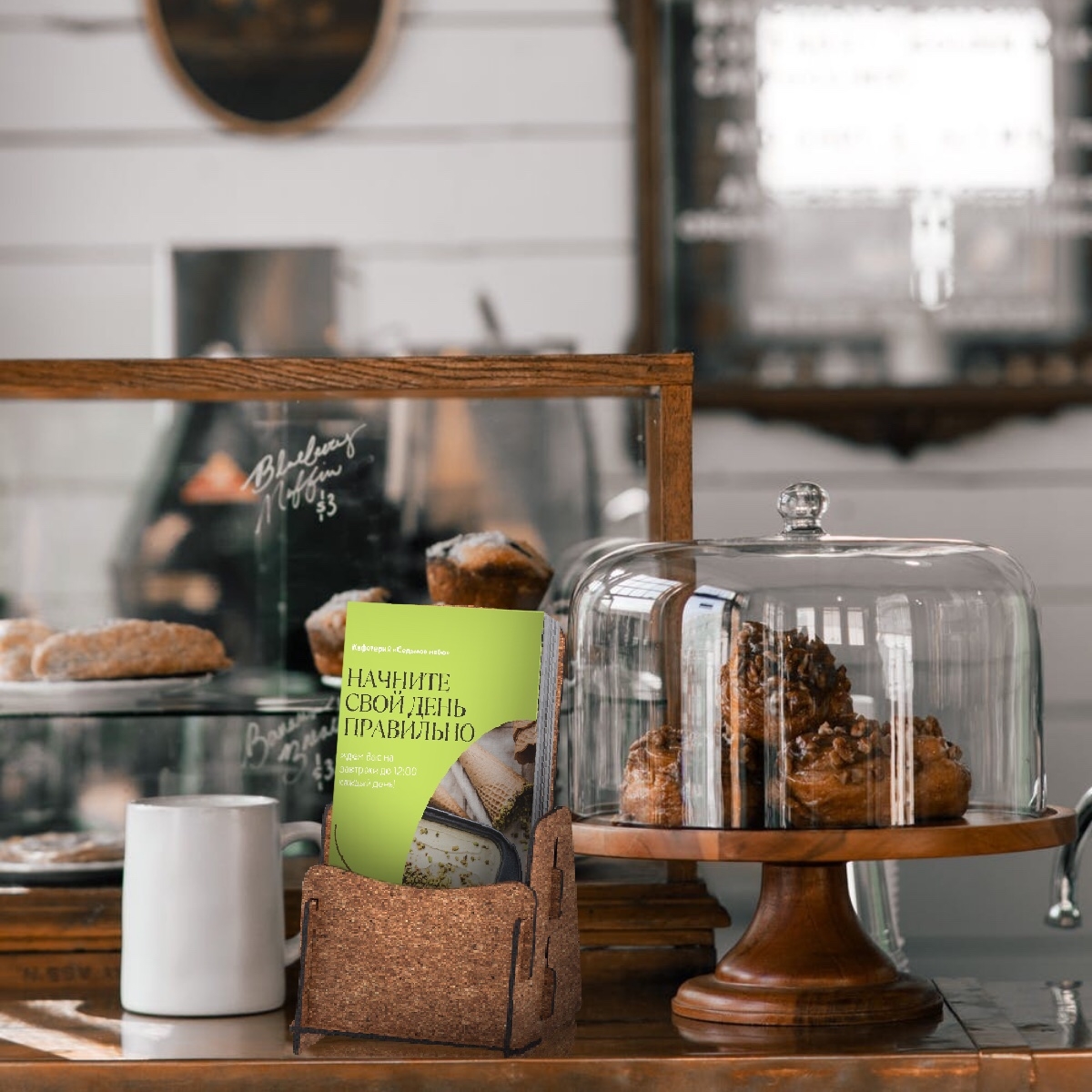 ПАРТНЕР-02 1/3А4 Буклетница настольная, серия ECO