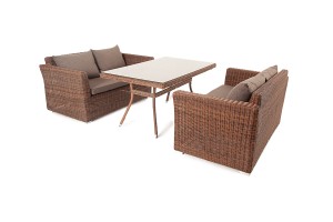 "Мокко" обеденная группа плетеная из ротанга