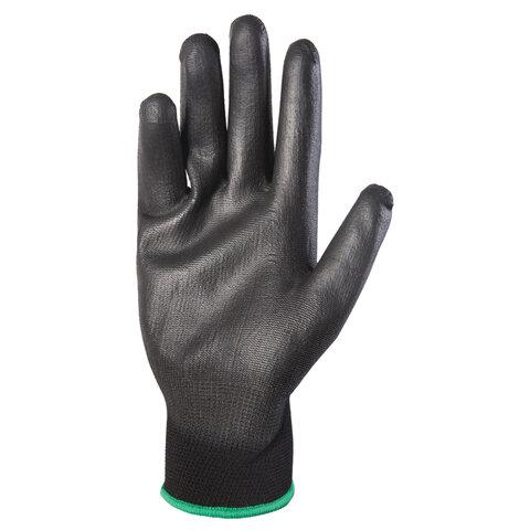 Перчатки нейлоновые Jeta Safety, полиуретановое покрытие, КОМПЛЕКТ 12шт, р 10(XL), че, JP011b-XL