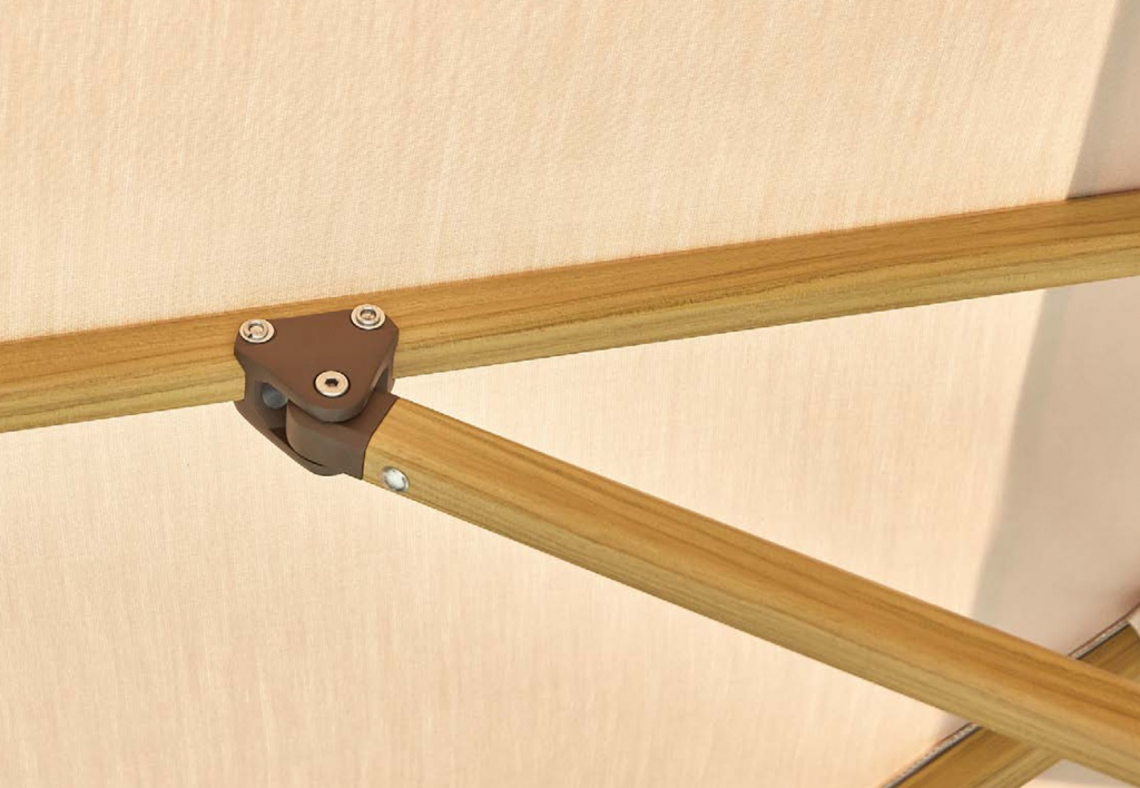 Зонт профессиональный 3х3 м Wing тик, тортора