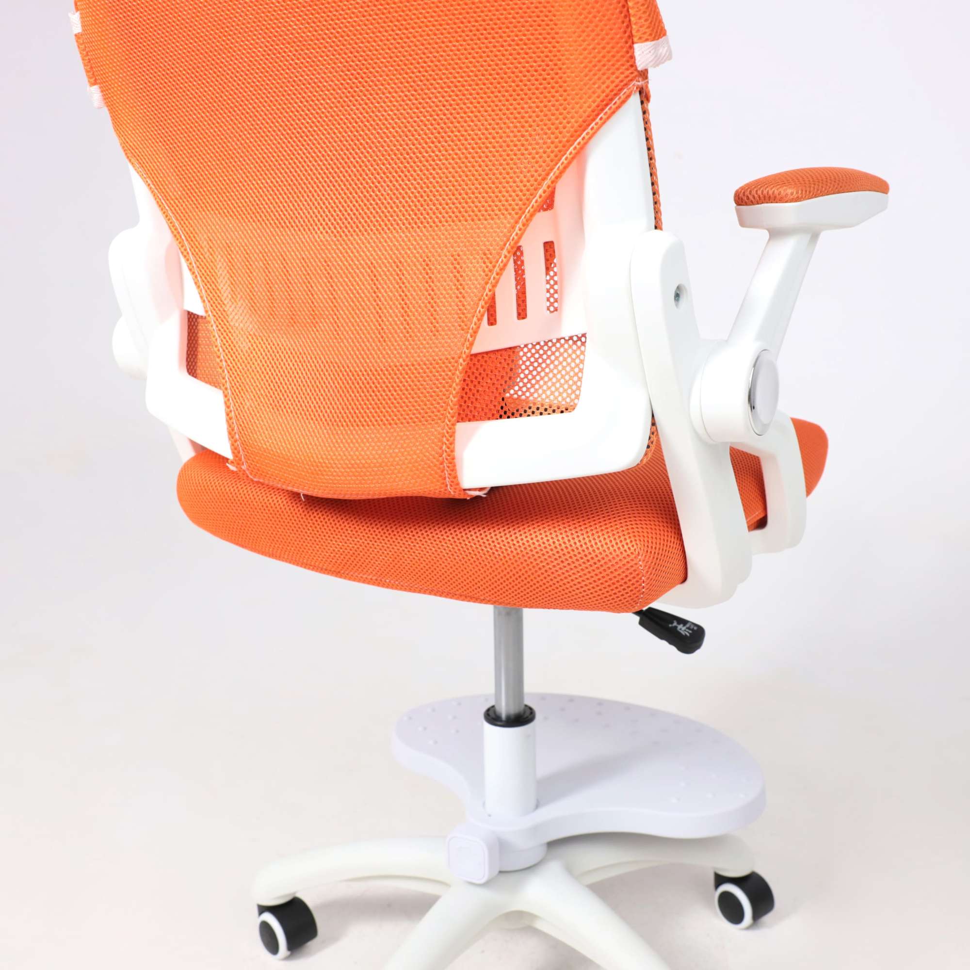 Кресло поворотное Moon, оранжевый, сетка