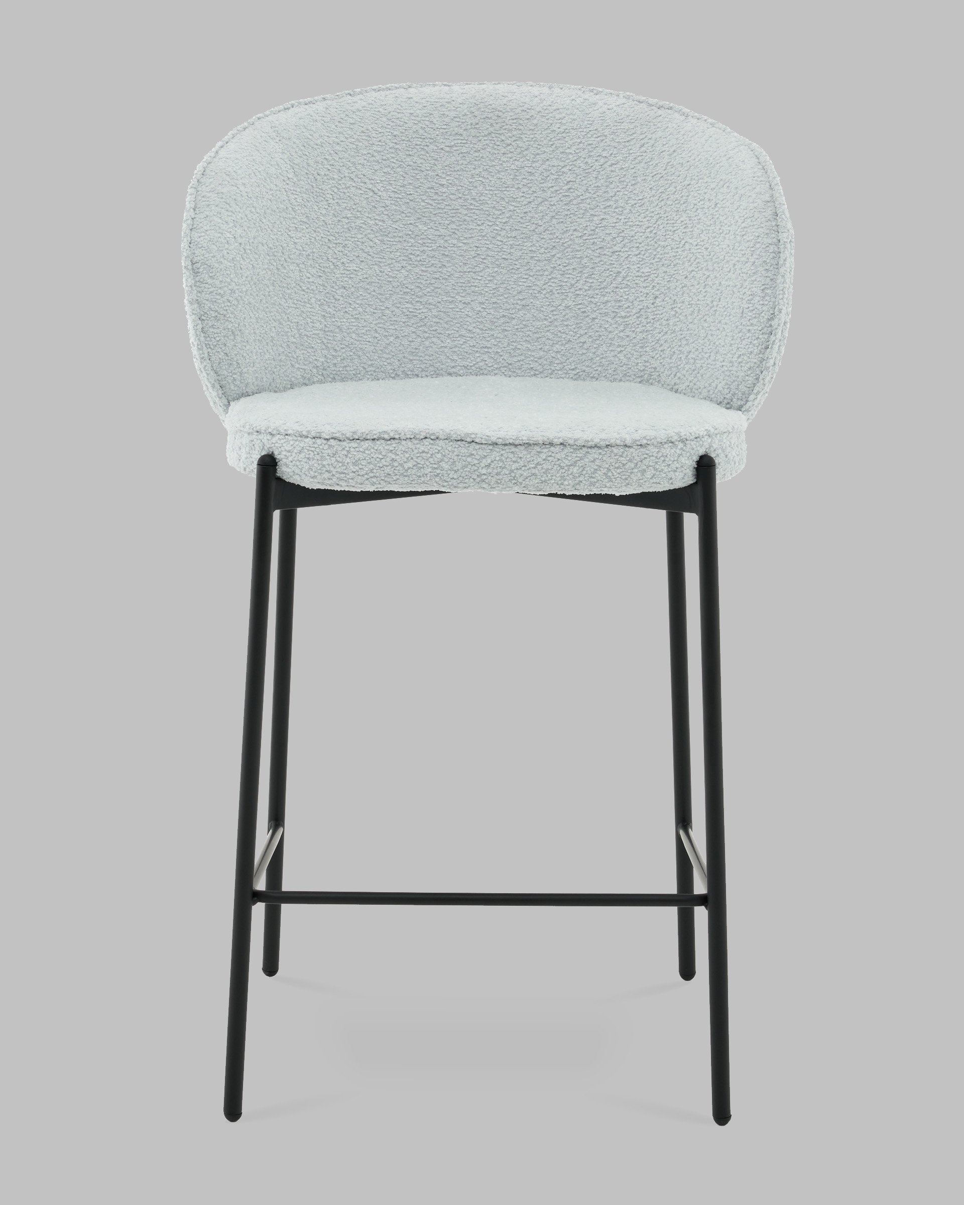 Стул полубарный Тисдейл букле светло-голубой